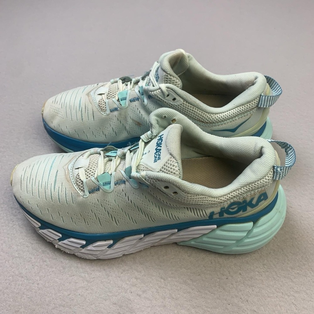 Hoka One One Gaviota 3 Shoes Womens Size 7.5 Green Running Sneakers Cushioned - Picture 3 of 14
